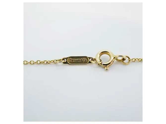 Tiffany & Co Collar Tiffany Punto de Cruz K18YG Oro Amarillo 