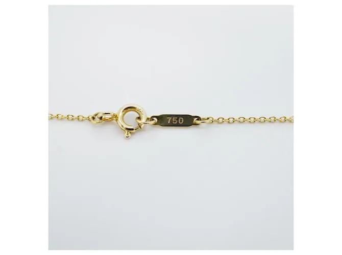 Tiffany & Co Collar Tiffany Punto de Cruz K18YG Oro Amarillo 