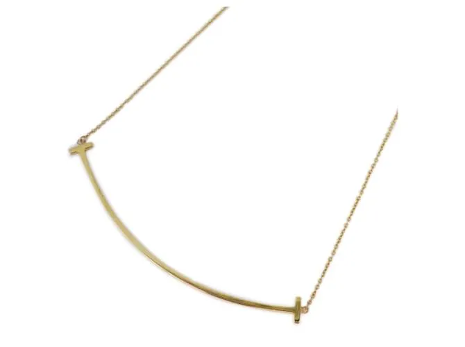 Tiffany & Co Collar Tiffany T Smile Large en oro amarillo de 18K 