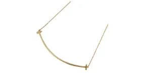 Tiffany & Co Collar Tiffany T Smile Large en oro amarillo de 18K 