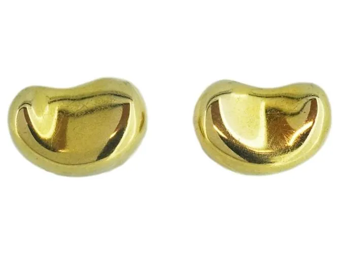 Tiffany & Co Pendientes de oro amarillo K18YG Tiffany Bean 