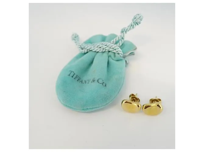 Tiffany & Co Pendientes de oro amarillo K18YG Tiffany Bean 