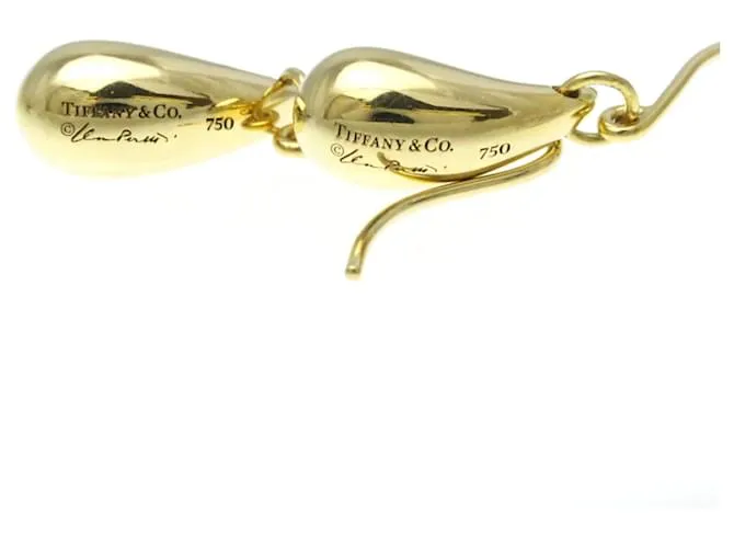 Tiffany & Co Pendientes en forma de gota Tiffany en oro amarillo (18K) Dorado 