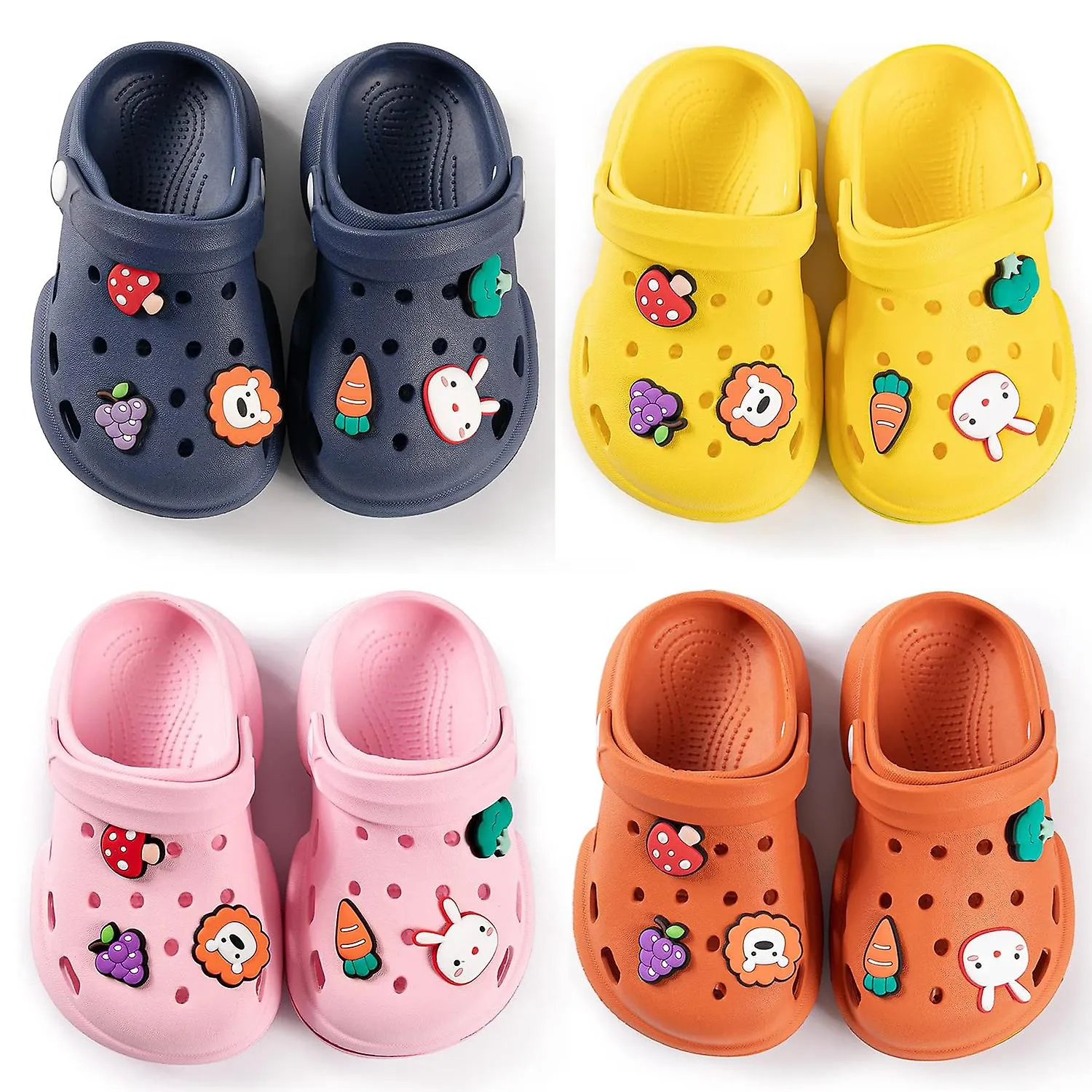 Toddler Kids Boys Girls Cute Garden Clogs Water Sandals Slip On Shoes Slipper Slides Lightweight Outdoor Summer Infant Children 