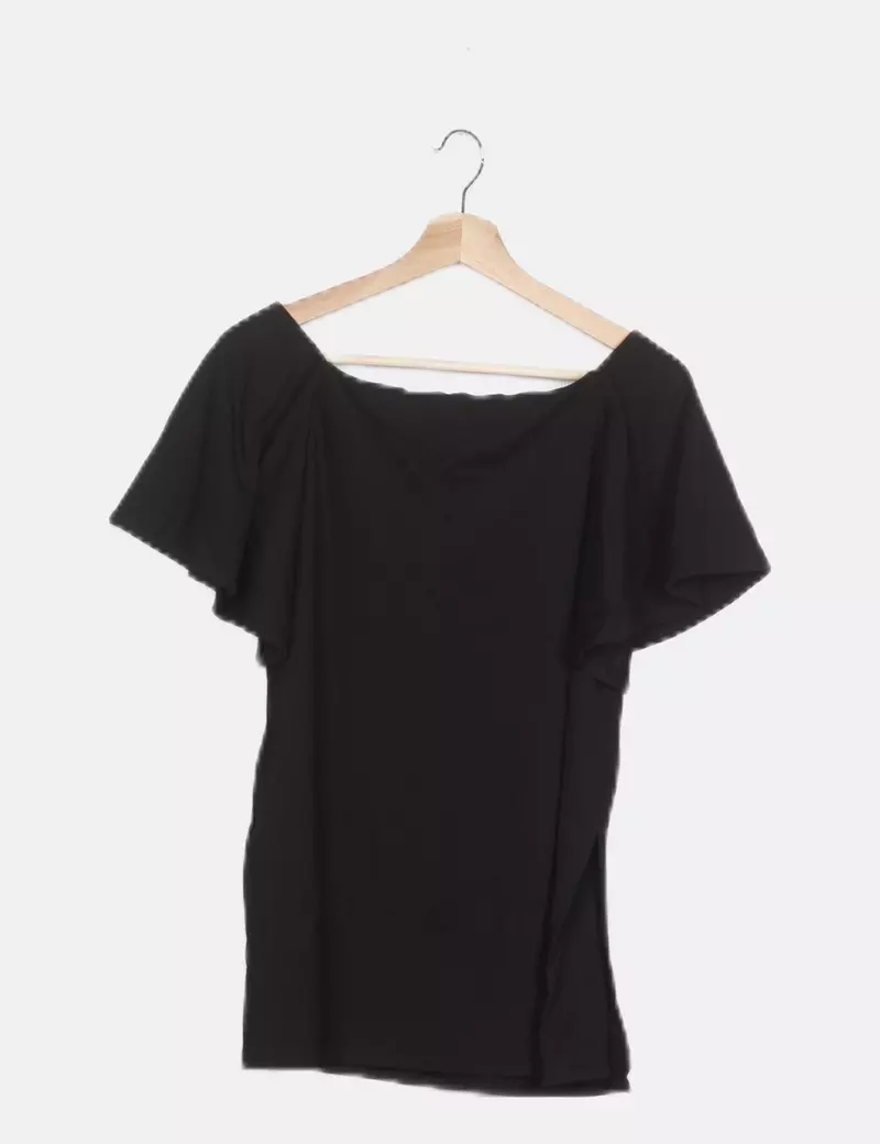 Uterqüe Vestido negro casual