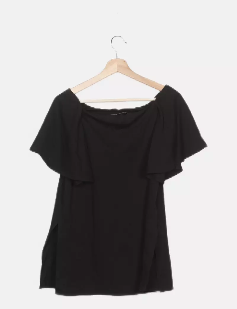 Uterqüe Vestido negro casual