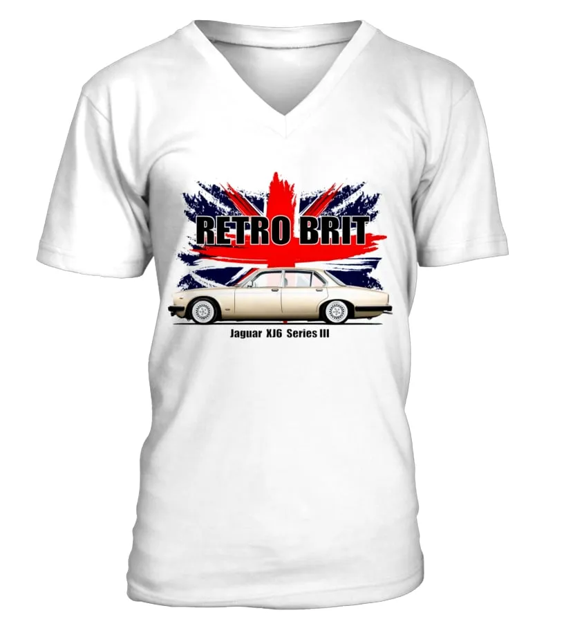 WT 021.JAGUAR XJ-6 SERIES 3 Camiseta cuello en V Unisex