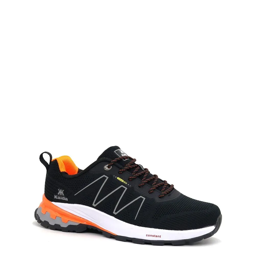 Zapatillas Outdoor de Hombre KD22-09M Negro Anaranjado