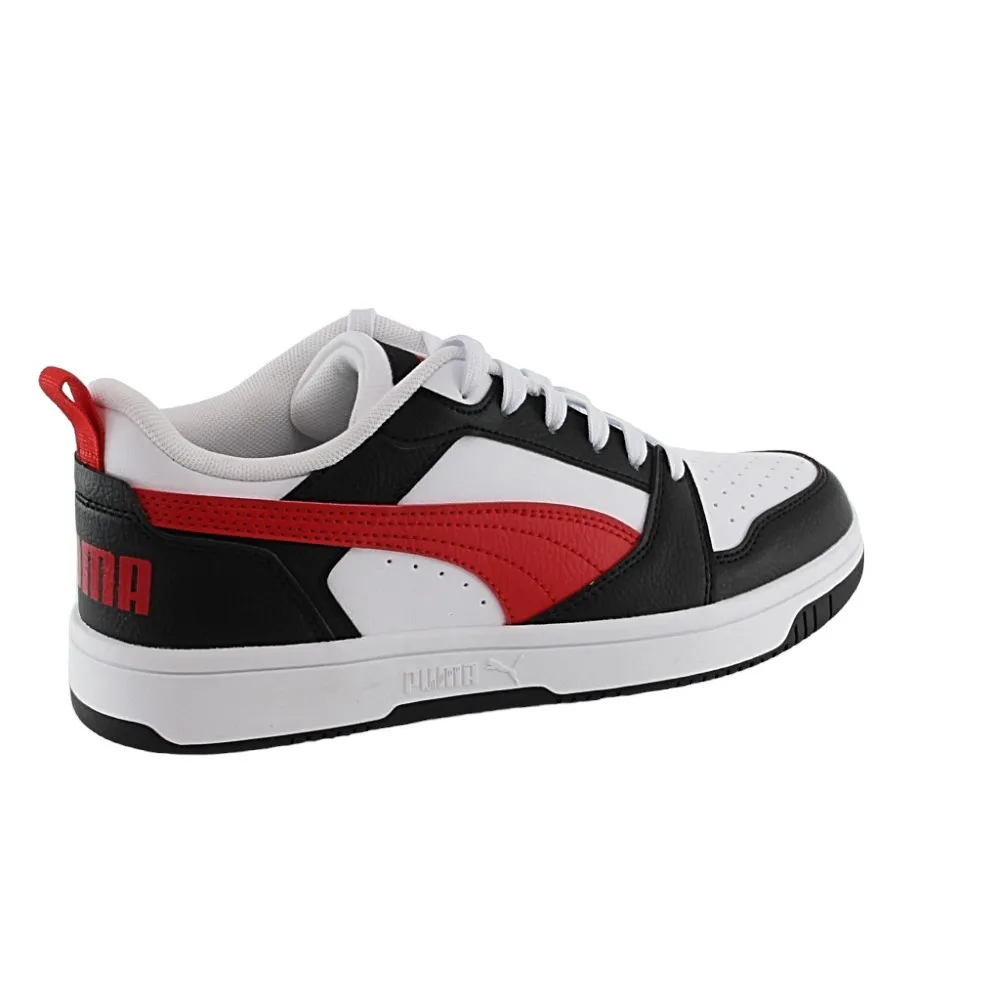 Zapatillas Puma Rebound V6 Blanco-Rojo-Negro