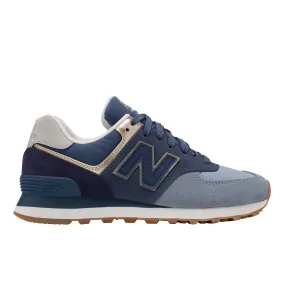 Zapatillas Urbanas Mujer New Balance 574 Metallic Patch Azul