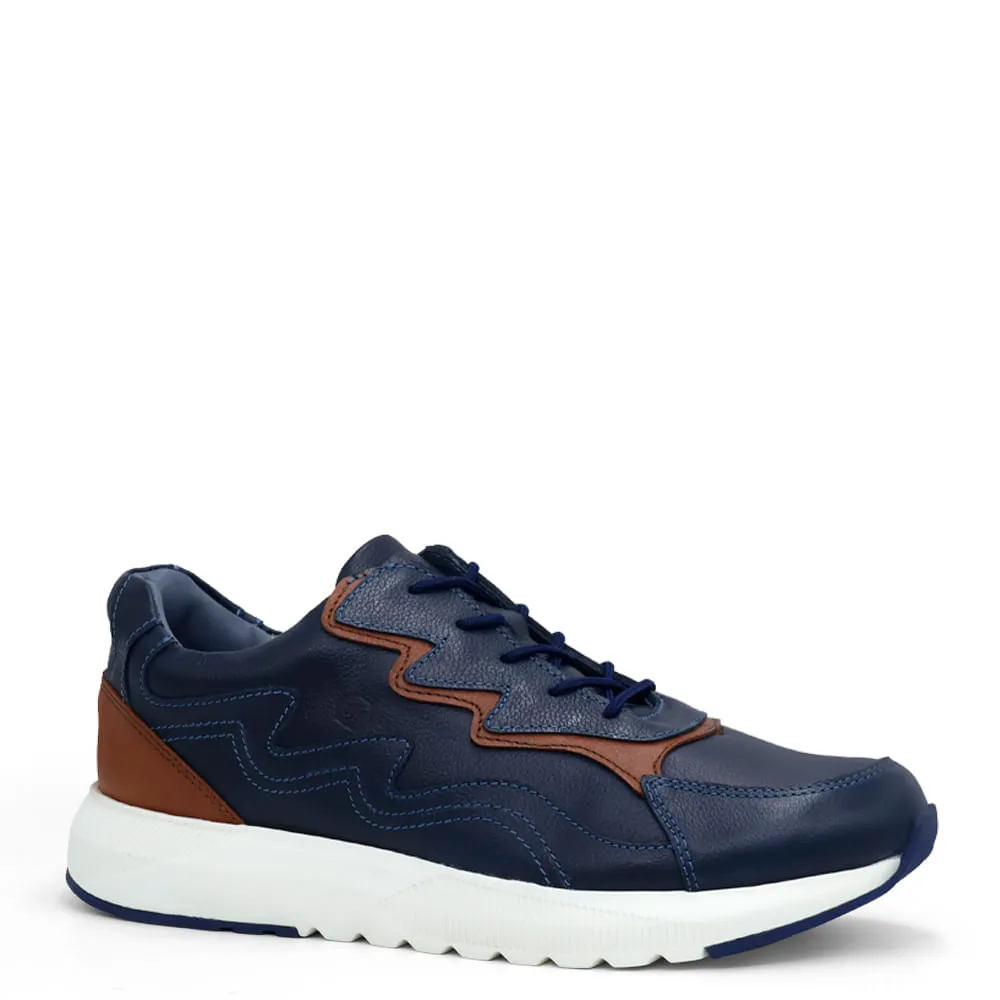 Zapatillas Urbanas para Hombre de CUERO CONTERS JA23-ZC135 Azul