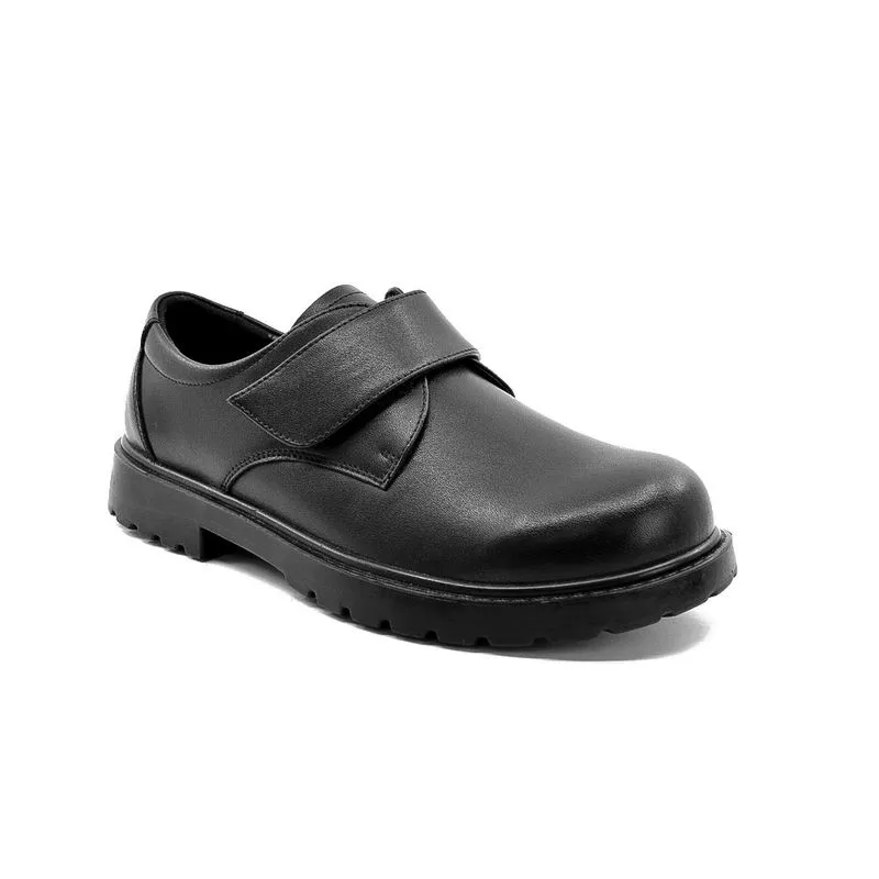 Zapato Colegial Guga de Cuero con Velcro