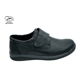 ZAPATO HOMBRE PSR20615 BLUCHER VELCRO NEGRO PLANTA ACOLCHADA 27330