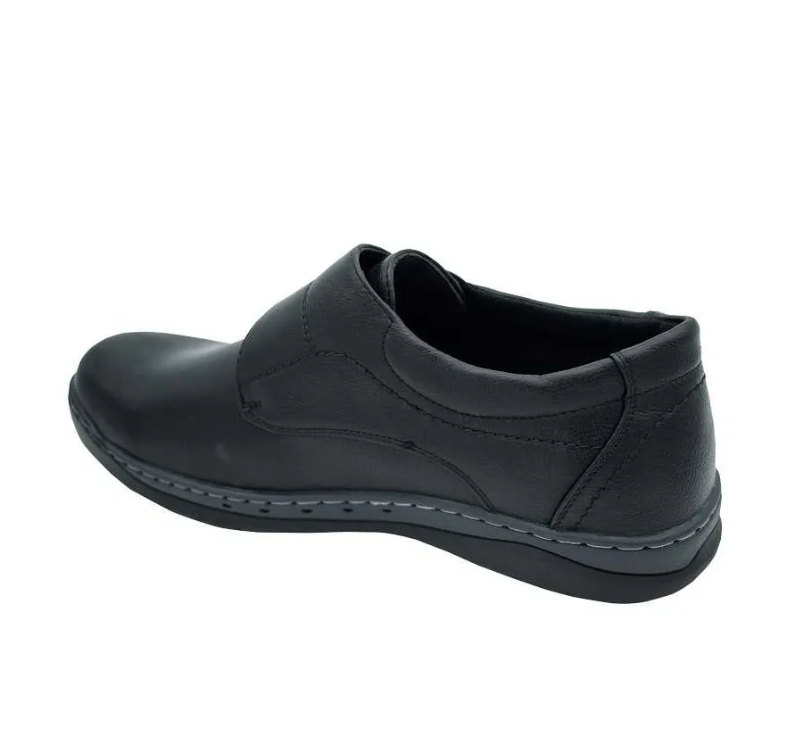 ZAPATO HOMBRE PSR20615 BLUCHER VELCRO NEGRO PLANTA ACOLCHADA 27330