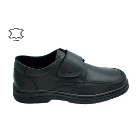 ZAPATO PARA HOMBRE 407 NOTTON BLUCHER VELCRO PIEL NEGRO PISO SUPERFLEX 19089