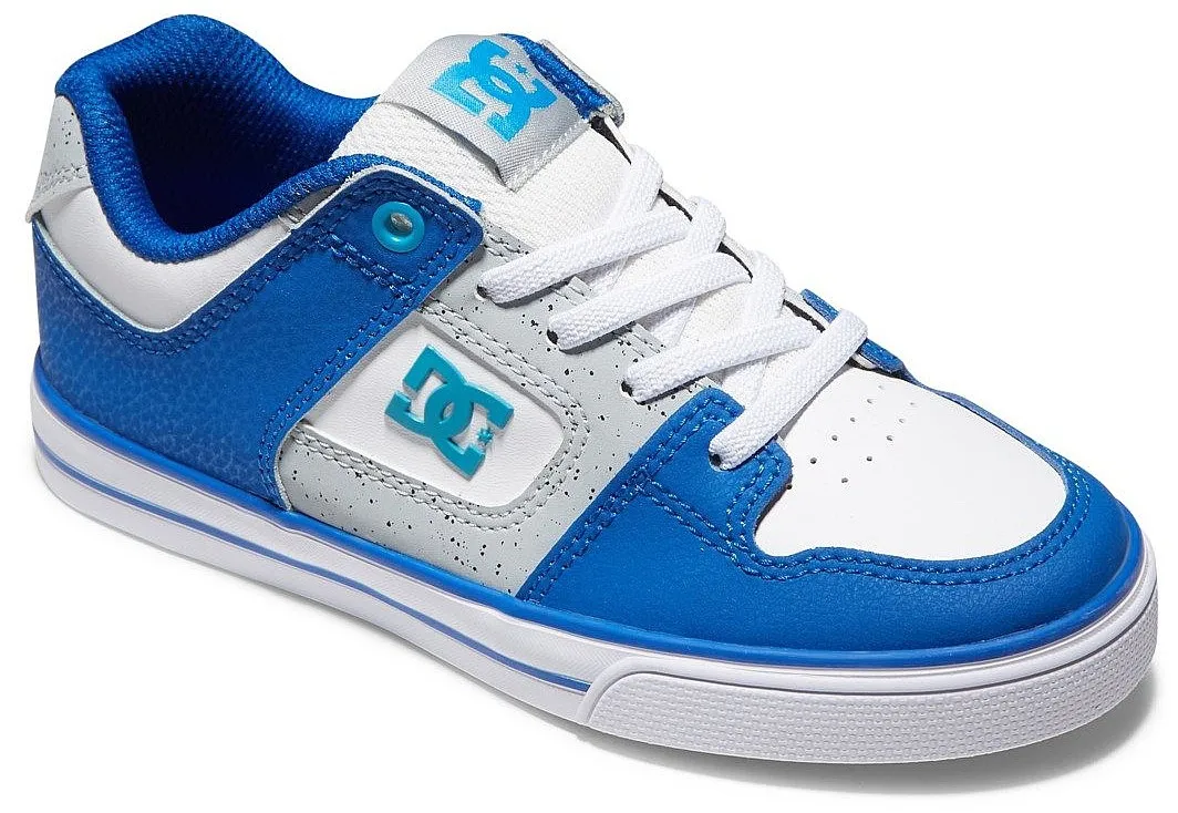 zapatos DC Pure Elastic - XWSB/White/Grey/Blue - unisex junior