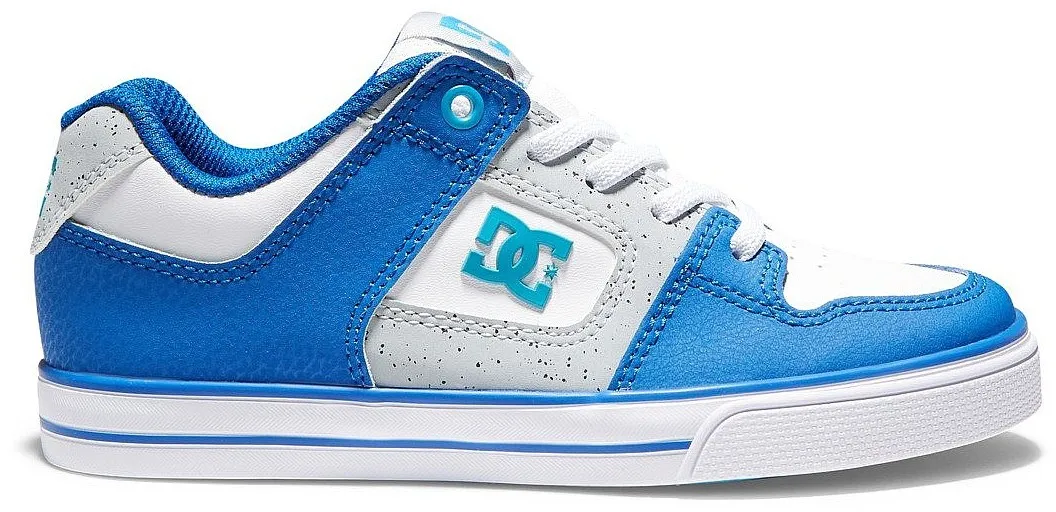 zapatos DC Pure Elastic - XWSB/White/Grey/Blue - unisex junior