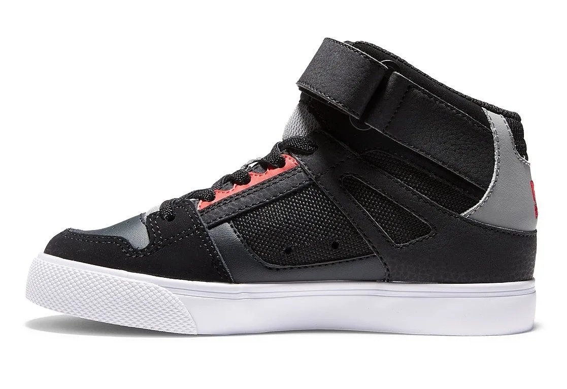 zapatos DC Pure High-Top EV - XKRK/Black/Red/Black - unisex junior