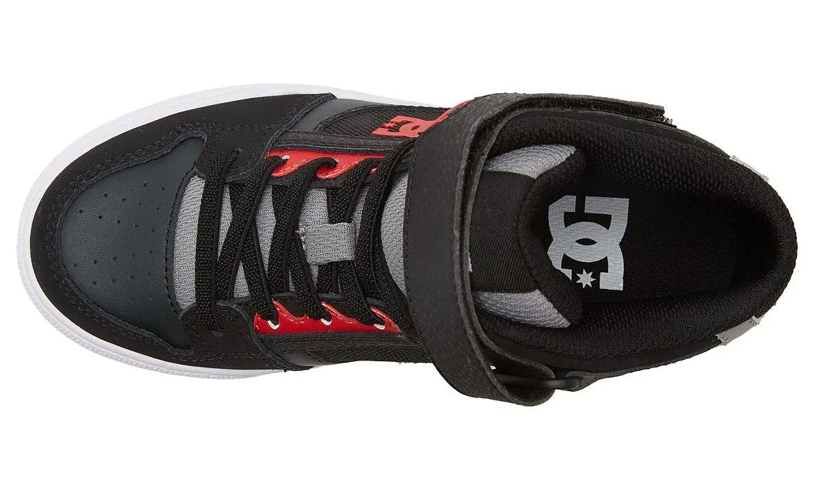 zapatos DC Pure High-Top EV - XKRK/Black/Red/Black - unisex junior