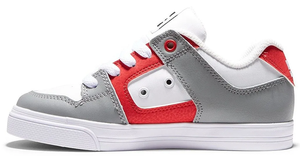 zapatos DC Pure - WRD/White/Red - unisex junior