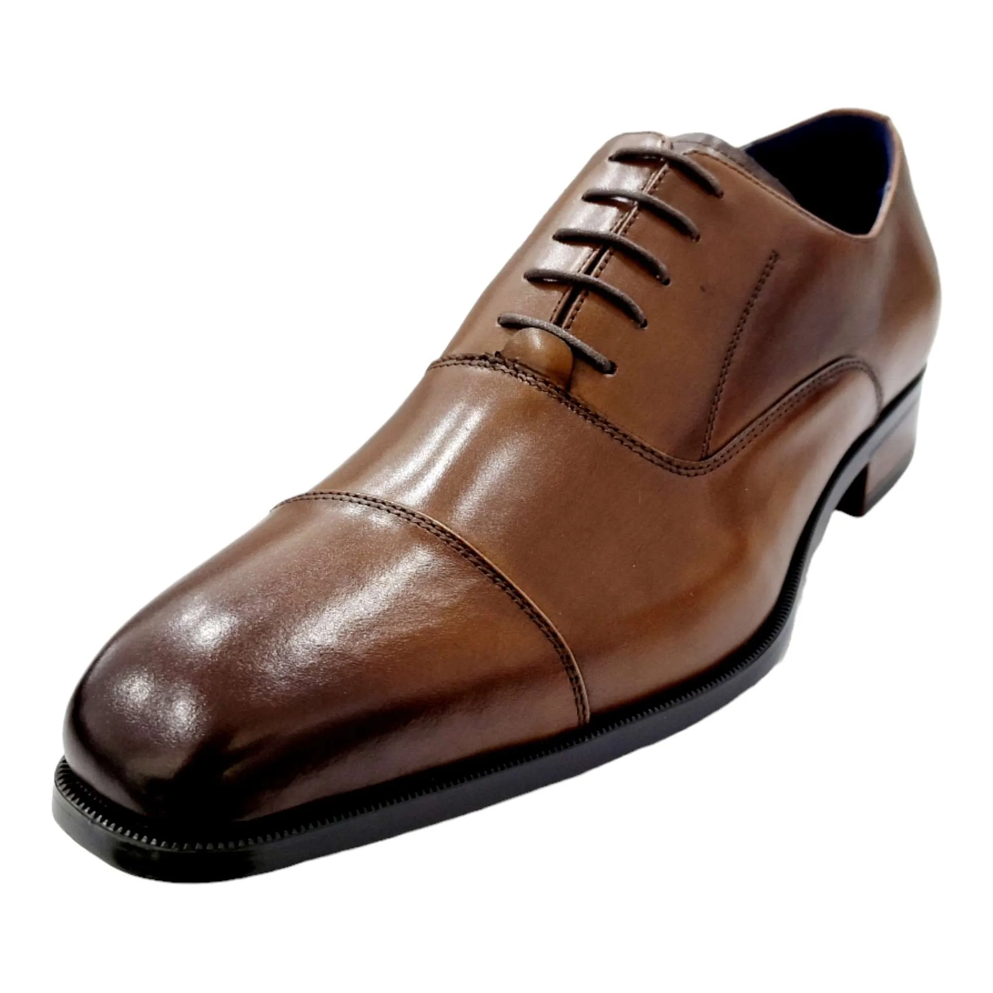 ZAPATOS DE VESTIR HOMBRE CON PUNTERA PIEL CUERO