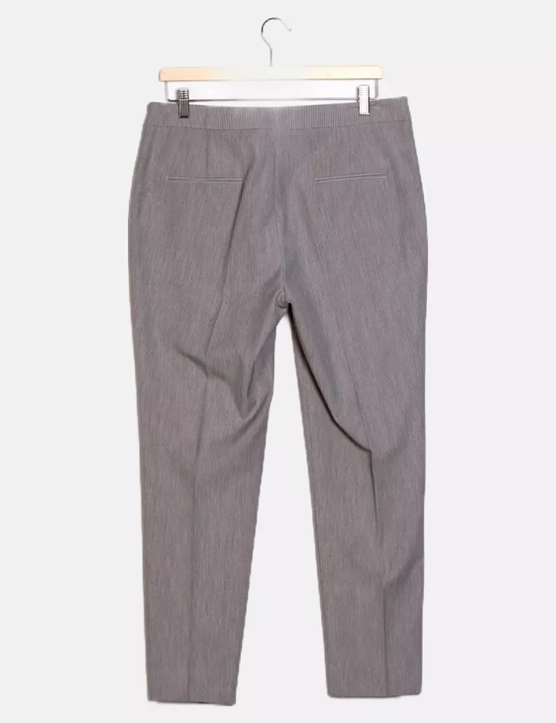 Zara Pantalón gris estampado