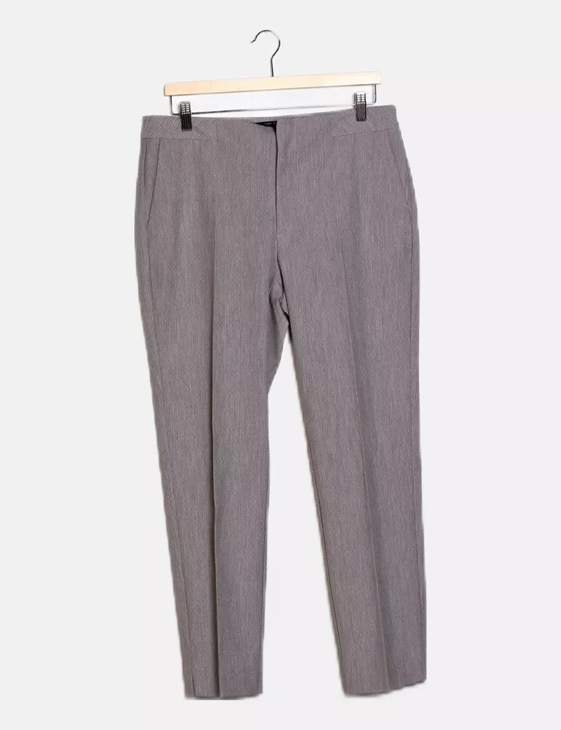 Zara Pantalón gris estampado