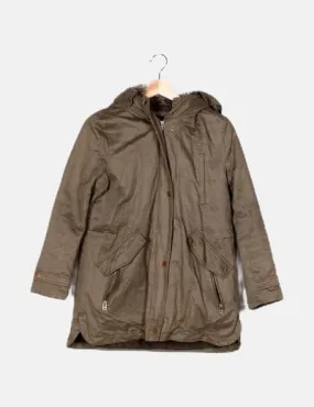 Zara Parka verde casual